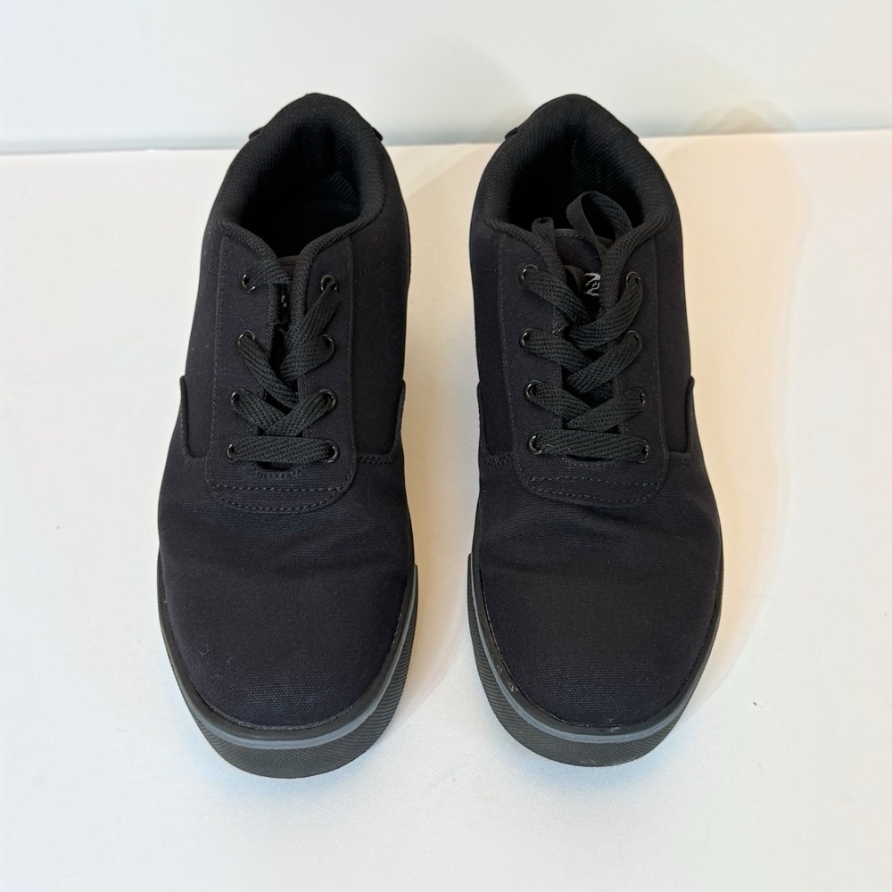 Heelys Launch Black Canvas Skate Shoes Mens 10